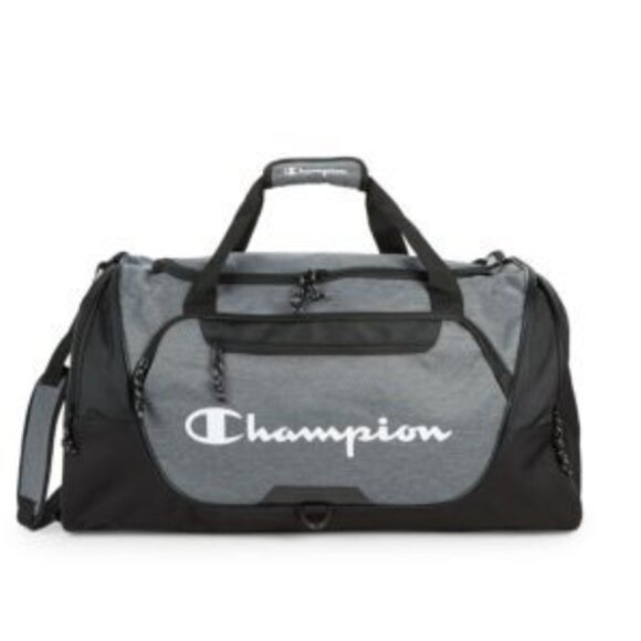 NWT Champion Forever Champ Expedition Duffel Bag Heather Grey Retail $60.00 - Picture 3 of 5